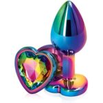 Stainless Steel Hearted multicolor Plug 3
