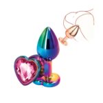 Stainless Steel Hearted multicolor Plug 4