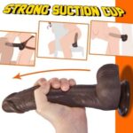 8.7 Thrusting Vibrating Black Dildo 1