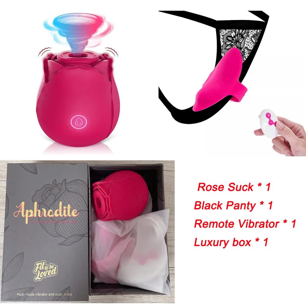 Aphrodite Rose & Wearable Panty Vibrator Kit