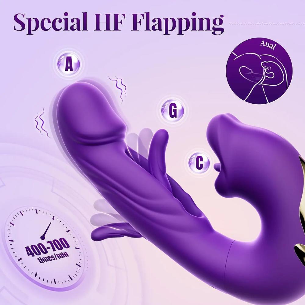3in1 Mouth Bite tongue Gspot Vibrator-3