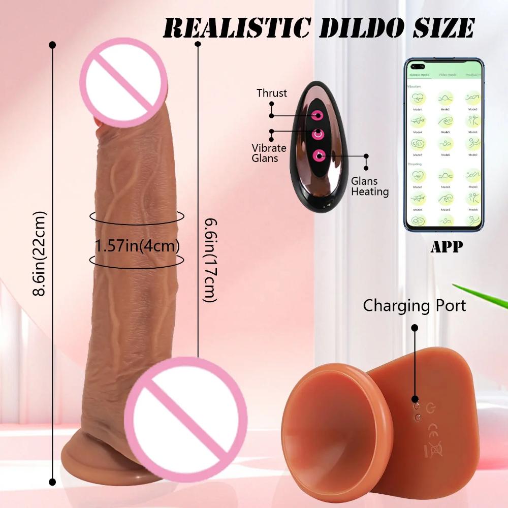 App 8.6 Realistic Thrusting Dildo -1