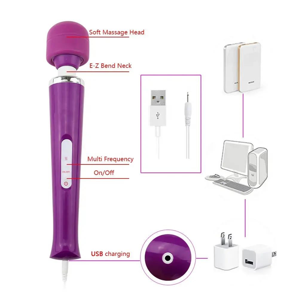 USB Magic Massager Large Wand -2