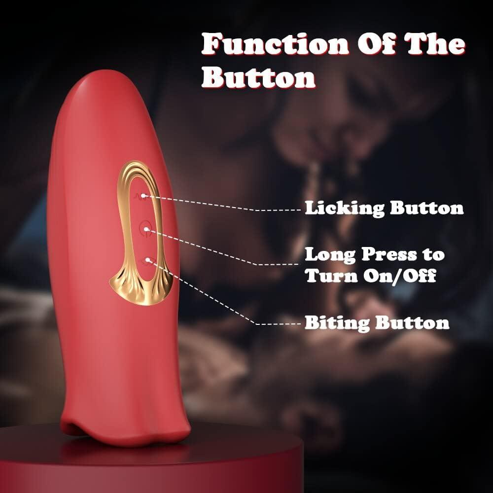 Mouth Biting Red Vibrator -2